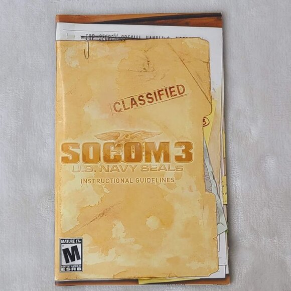 Socom 3: U.S. Navy Seals Sony PlayStation 2 PS2 Game Disc & Manual Only Tested W - Picture 3 of 4